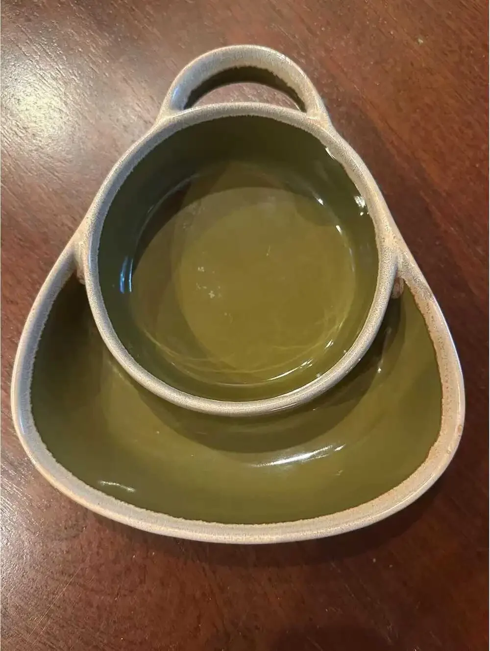 LTD Commodities Stoneware Drip Glazed Bowl Soup/Cracker Chip/Dip - Set of 4